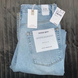 Good American ‘Good Boy’ jeans with side slits size 8/29